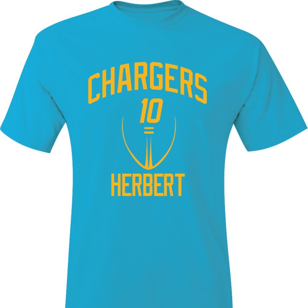 Chargers Justin Herbert Training Camp Jersey Tee